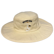 Load image into Gallery viewer, Golden Arm - Cream Floppy Cricket Hat - Dadi Cools
